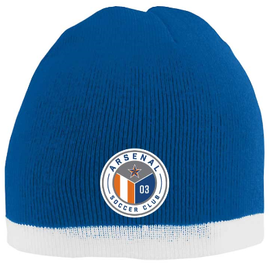 Arsenal Two-Tone Knit Beanie - Royal/White Image