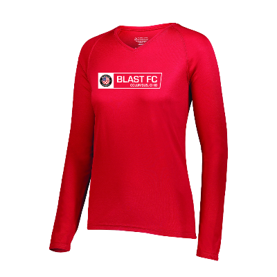 Attain L/S Wicking Tee - Red Image (23543)
