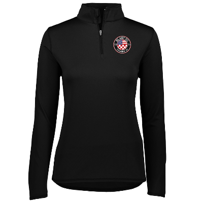 Attain Wicking 1/4 Zip Pullover - Black Image (23859)
