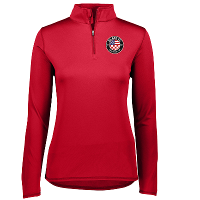 Attain Wicking 1/4 Zip Pullover - Red Image (23861)
