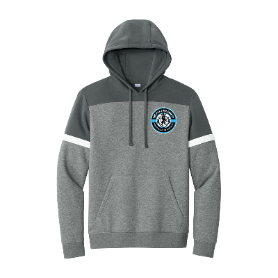 Sport-Tek Drive Fleece Colorblock Hoodie - Dark Smoke Grey/Vintage Heather Image