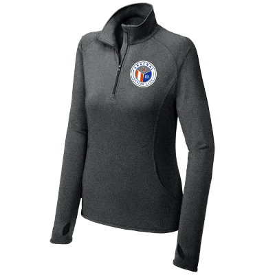 Sport-Wick Stretch 1/2 Zip Pullover - Charcoal Grey Heather Image (37750)