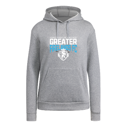 Adidas Fleece Hoodie - Grey/White Image (39217)